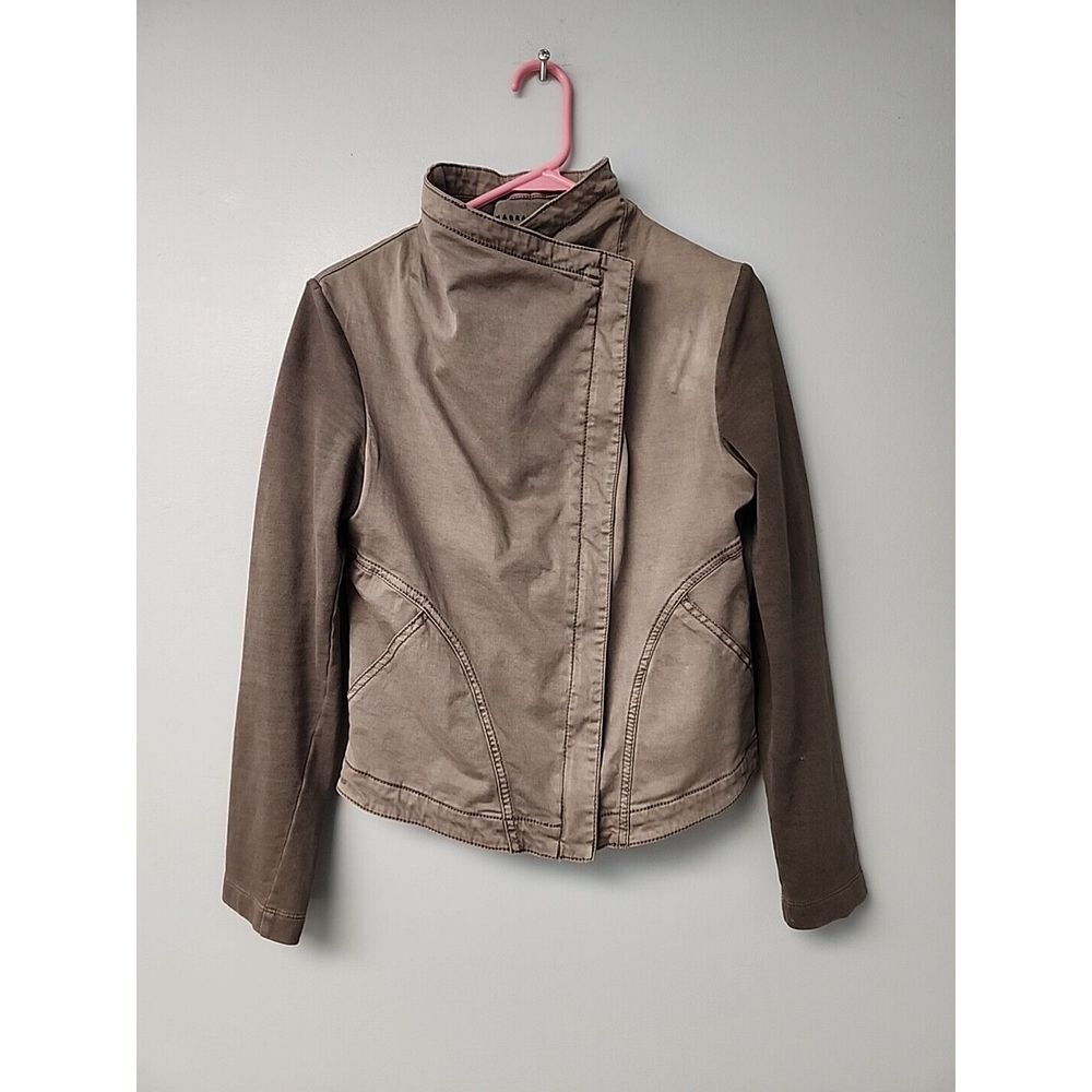 Anthropologie Womens S MARRAKECH‎ Ronika Draped MOTO JACKET Gray Small - Picture 4 of 8